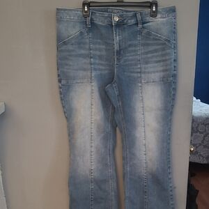 Maurices Blue Flare & Wide Leg Jeans with Vintage Wash